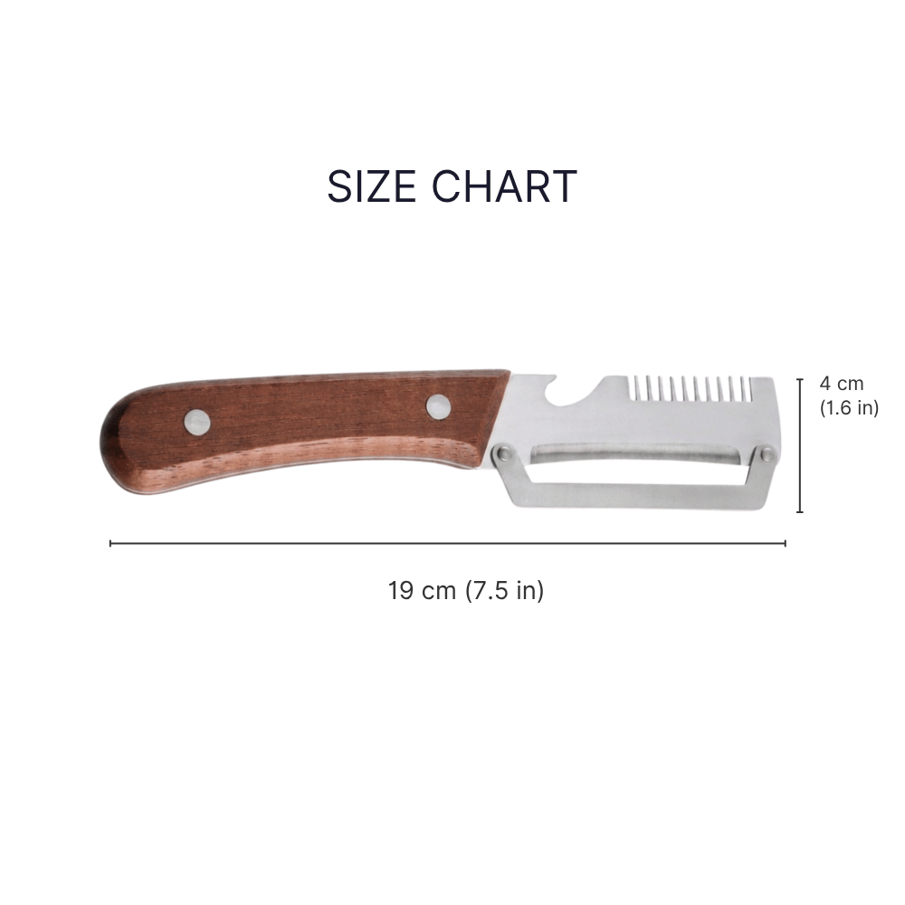 Stainless Steel Wooden Handle Multifunctional Kitchen Peeler Kitchen Tools