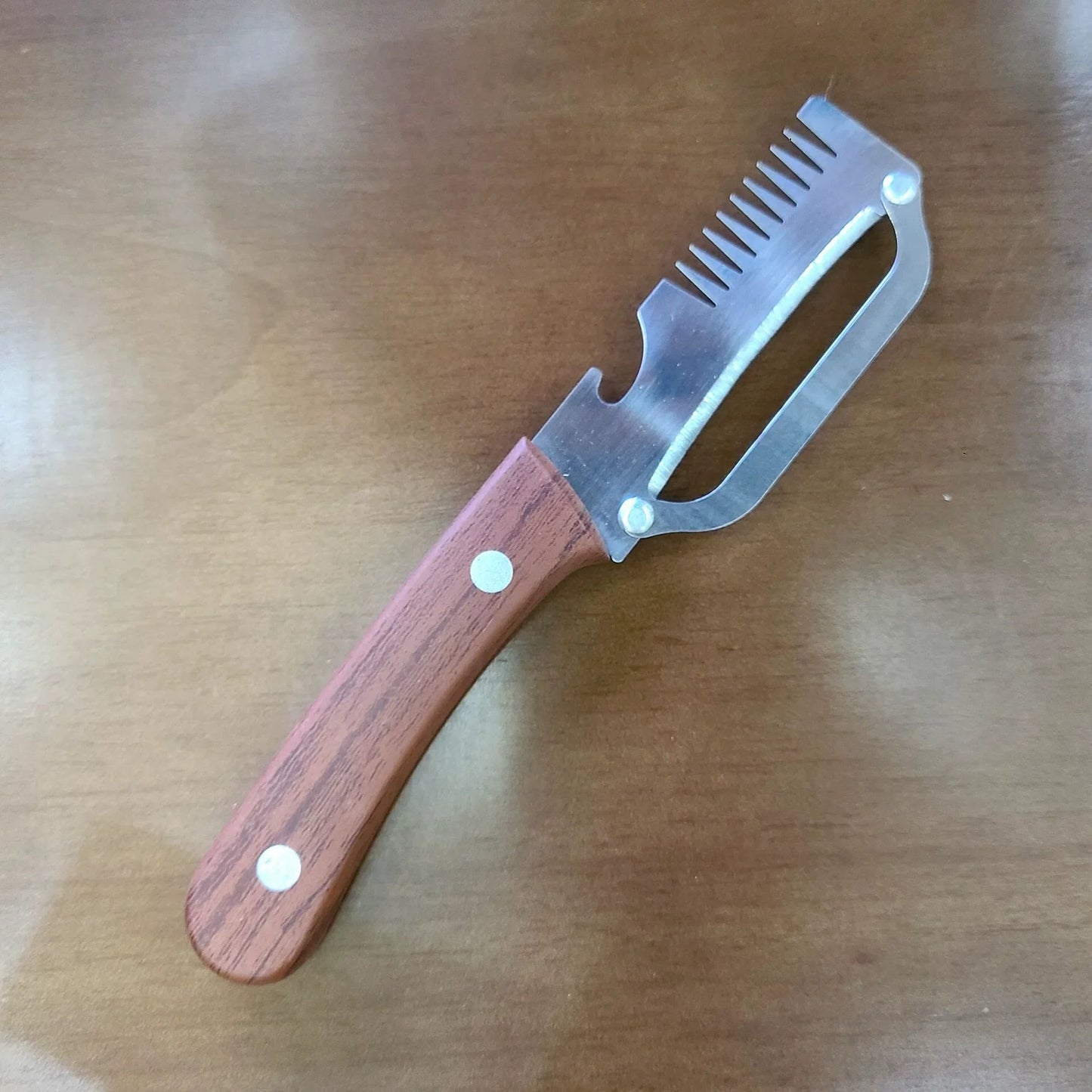 Stainless Steel Wooden Handle Multifunctional Kitchen Peeler Kitchen Tools