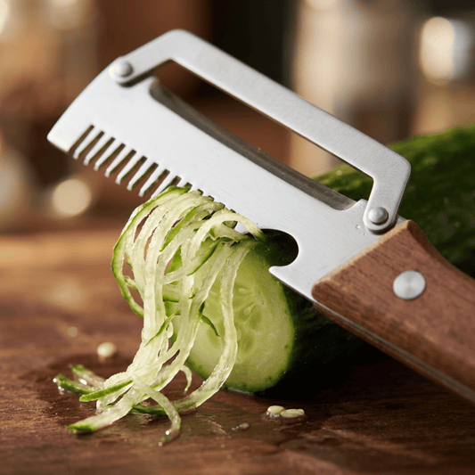 Stainless Steel Wooden Handle Multifunctional Kitchen Peeler Kitchen Tools