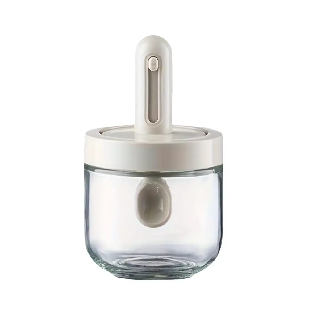 Telescopic Spoon Spice Seasoning Glass Container Jar