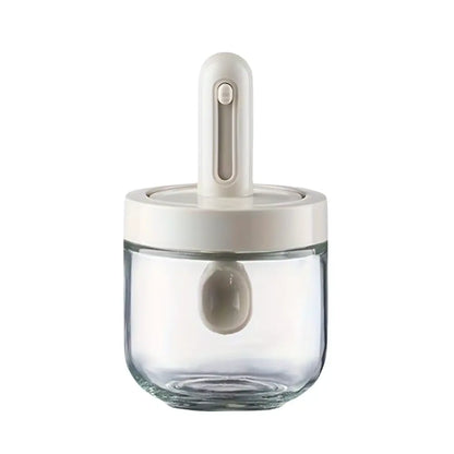 Telescopic Spoon Spice Seasoning Glass Container Jar