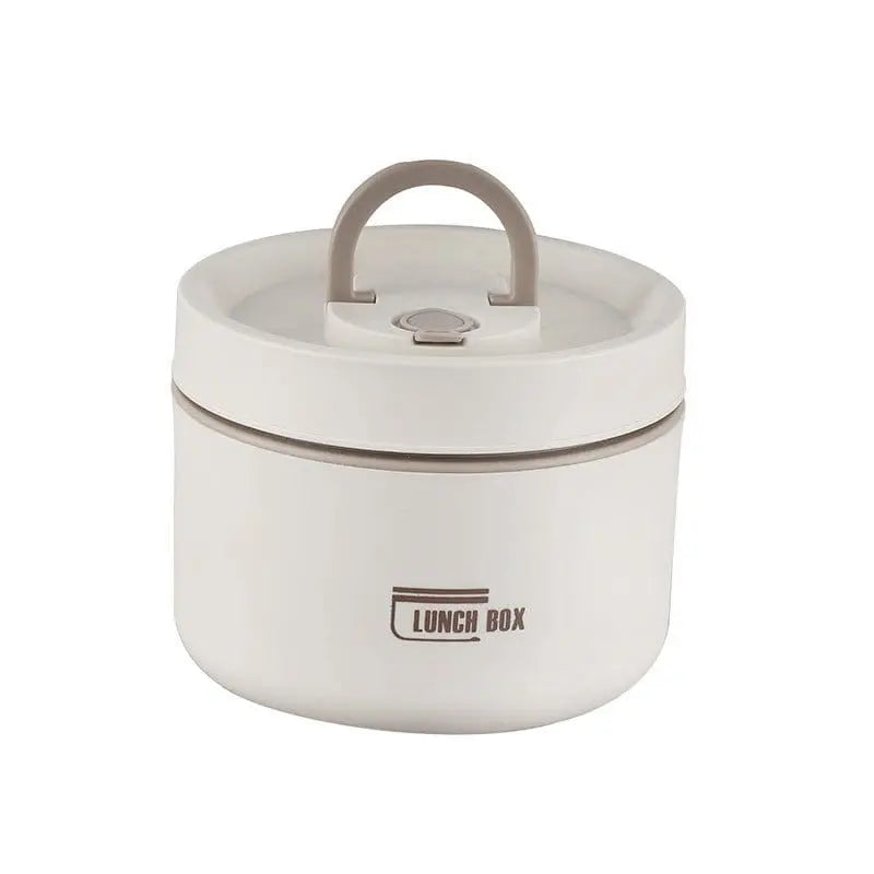 Thermal Bento Box, Insulated Lunch Container Box 304 Stainless Steel Sealed Multifunction Portable Round with Thermal Bag - KitchenKlout