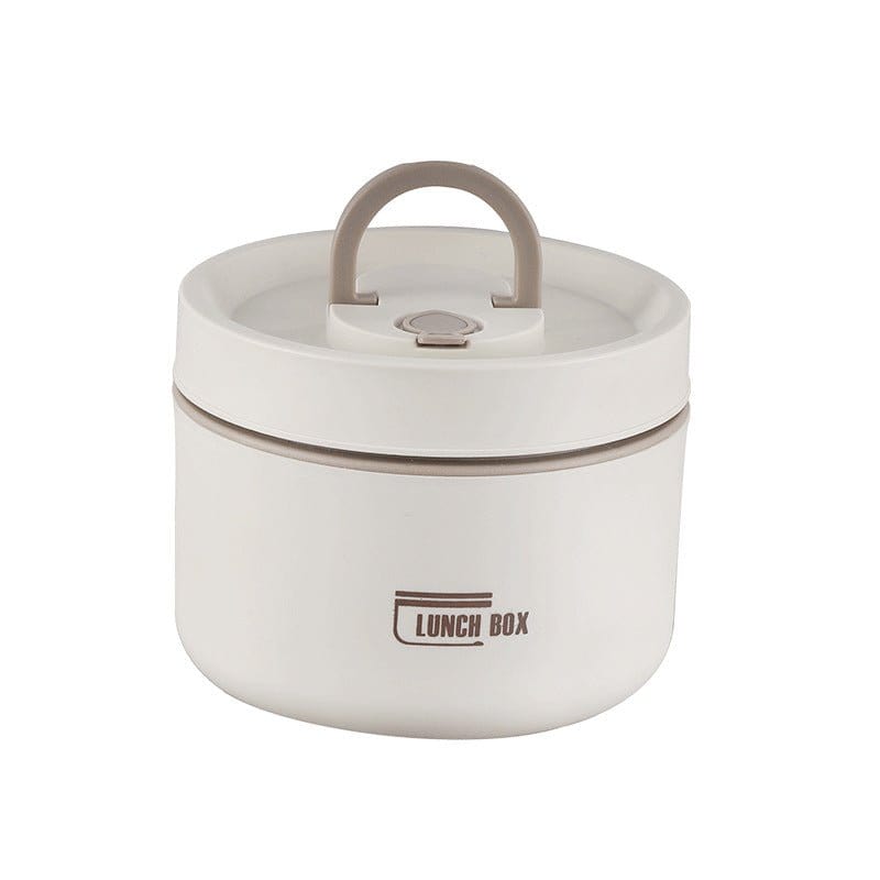 Thermal Bento Box, Insulated Lunch Container Box 304 Stainless Steel Sealed Multifunction Portable Round with Thermal Bag - KitchenKlout