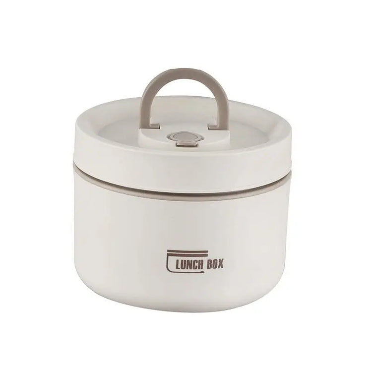 Thermal Bento Box, Insulated Lunch Container Box 304 Stainless Steel Sealed Multifunction Portable Round with Thermal Bag - KitchenKlout
