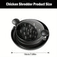 Upgraded Chicken Shredder with Transparent Cover: Large Anti - Slip Rotating Tool for Chopping Chicken, Beef, Cabbage,Vegetables - KitchenKlout