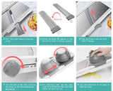 V-Blade 18-in-1 Mandoline Slicer ?€? Stainless Steel Produce Prep Tool