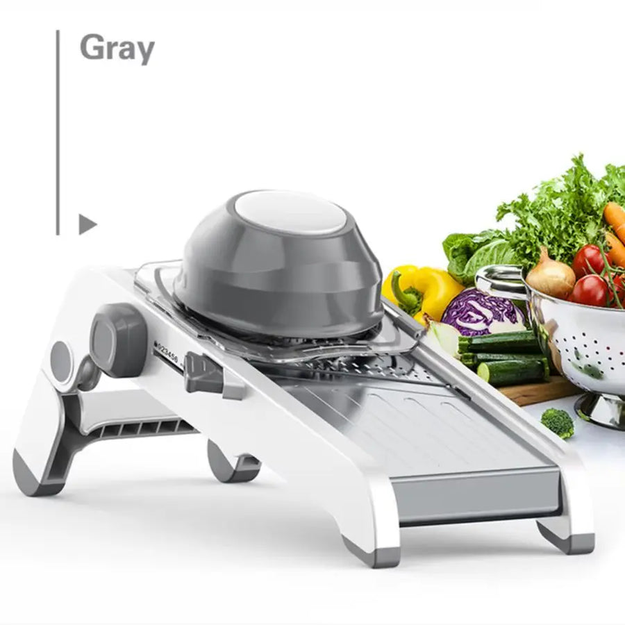 V-Blade 18-in-1 Mandoline Slicer ?€? Stainless Steel Produce Prep Tool