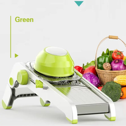 V-Blade 18-in-1 Mandoline Slicer - Stainless Steel Produce Prep Tool