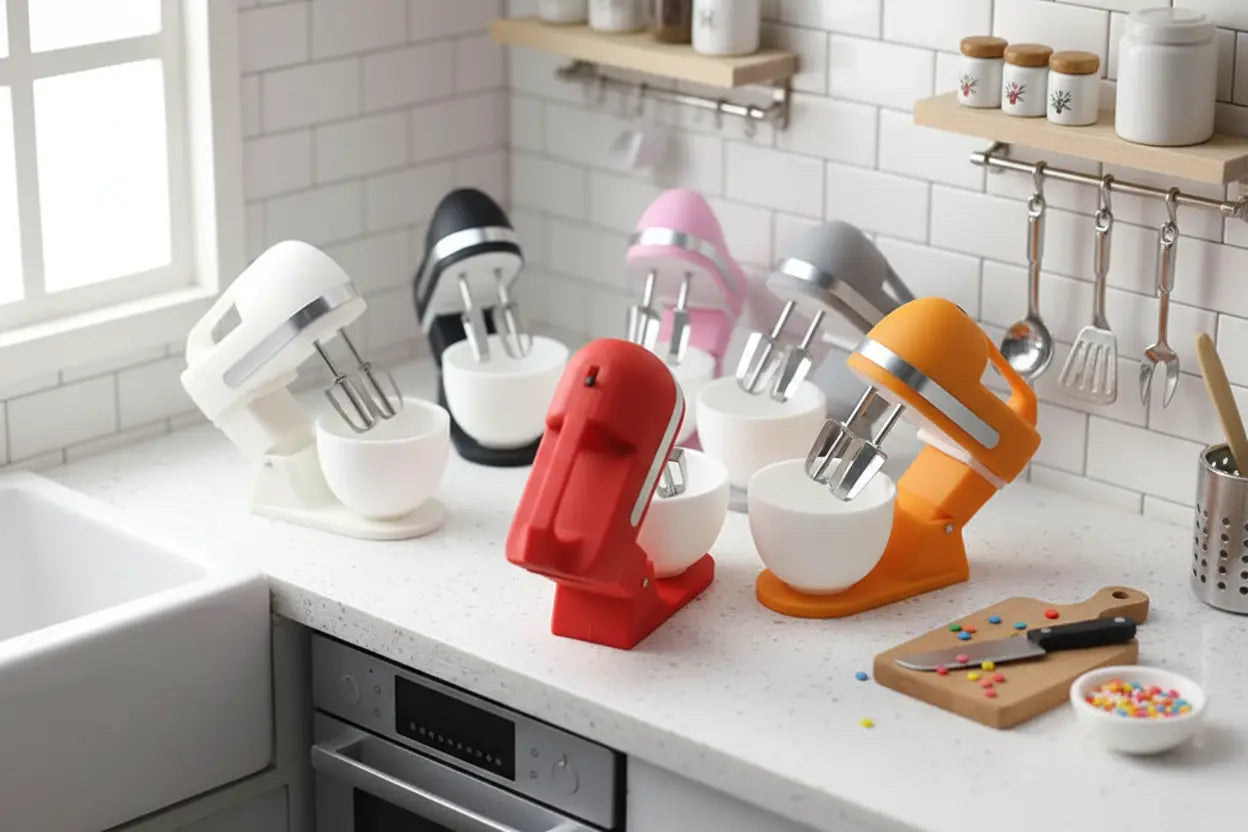 Working Miniature Electric Egg Beater - Functional Tiny Kitchen Appliance