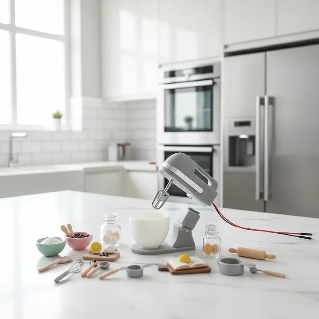 Working Miniature Electric Egg Beater - Functional Tiny Kitchen Appliance