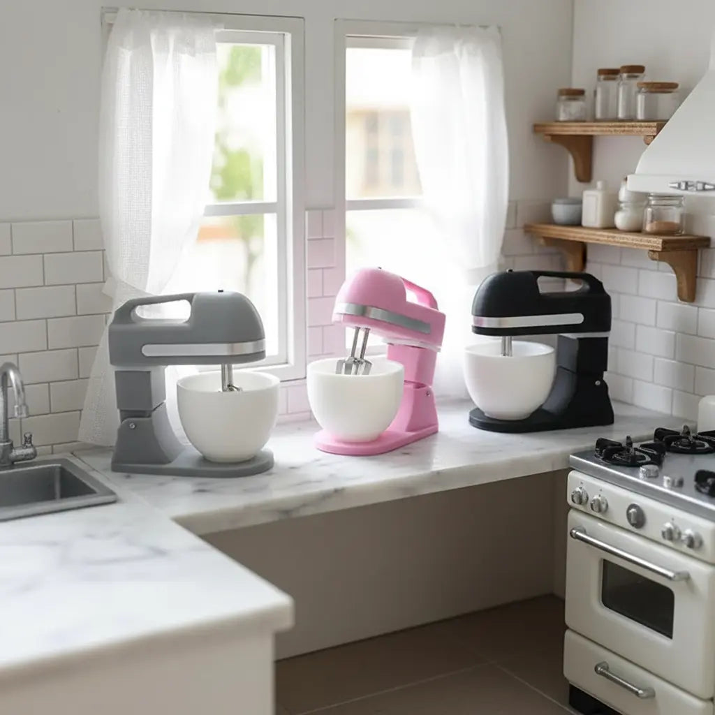 Working Miniature Electric Egg Beater - Functional Tiny Kitchen Appliance